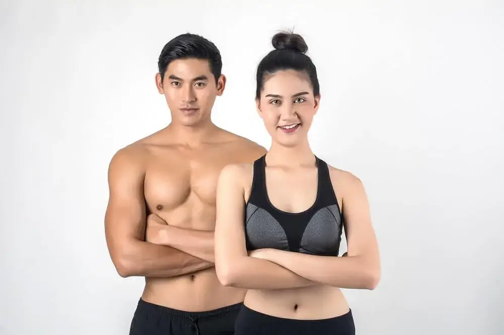 Couple personal training session with guided workouts, strength exercises, and fitness coaching for shared health goals.